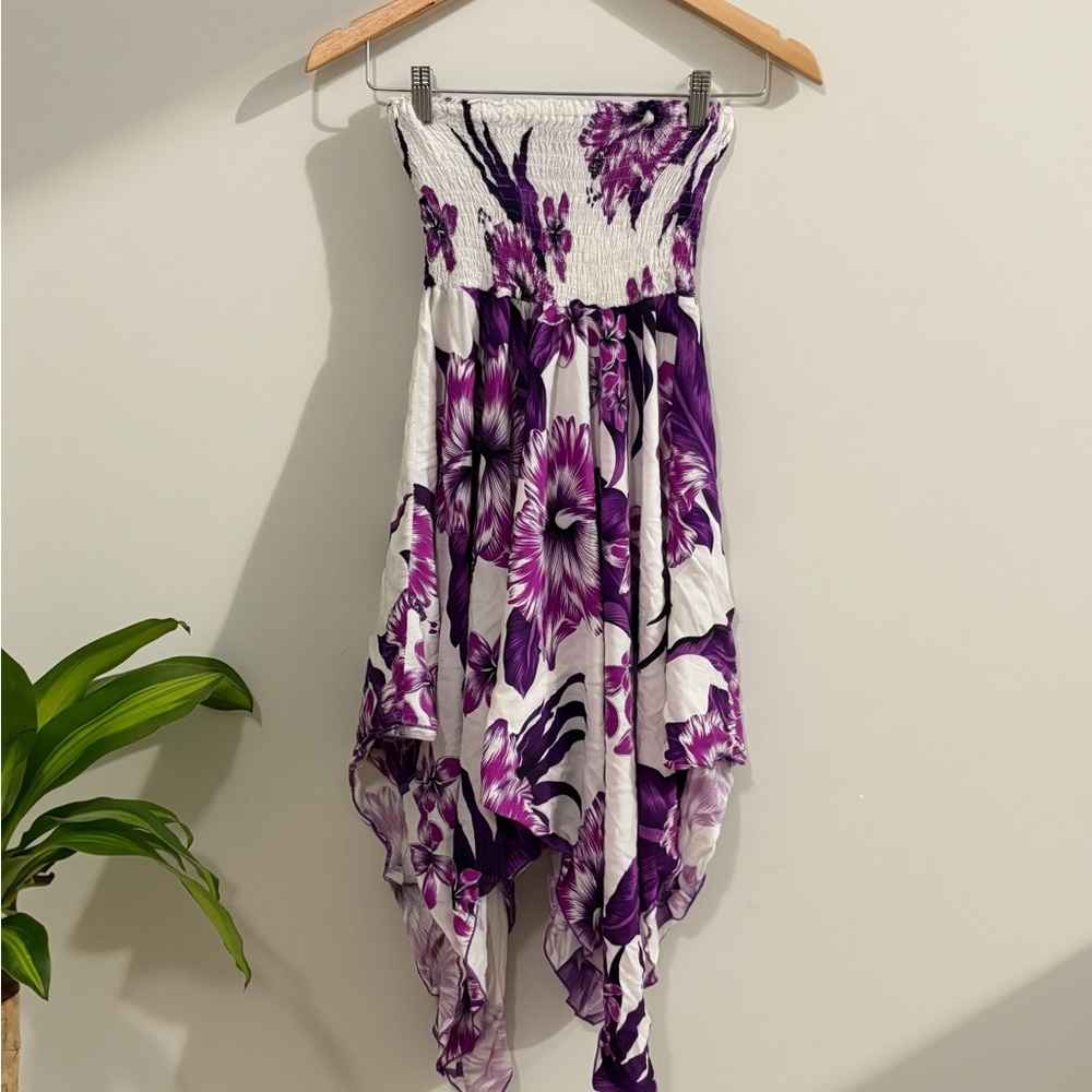 Floral Strapless Dress